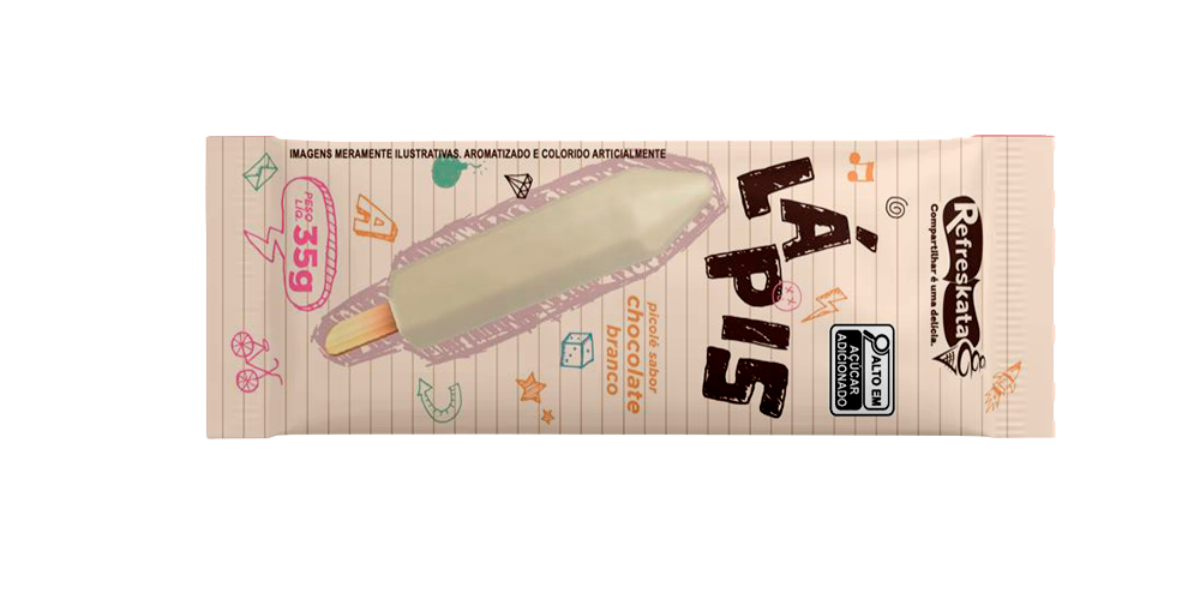 Lápis chocolate branco